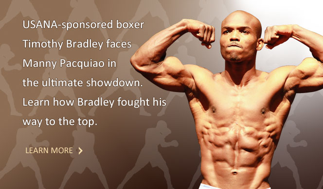 Bradley as USANA Sponsored Athlete